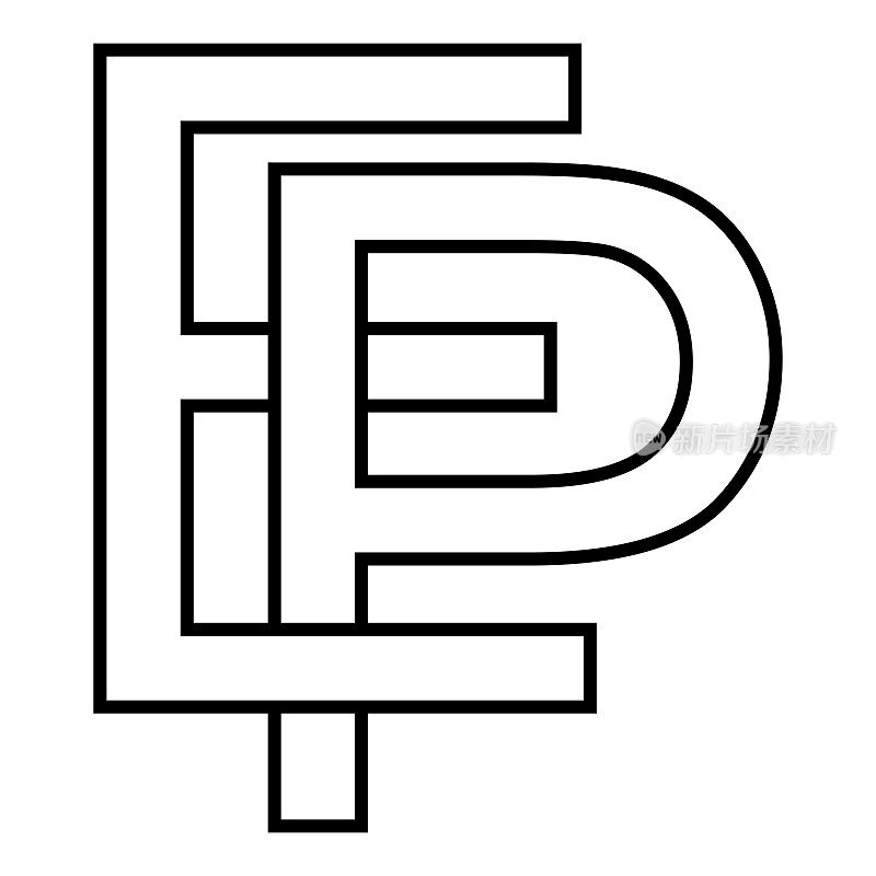标志符号ep pe图标，nft ep交错字母ep